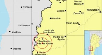 "Fuerte sismo": Temblor cerca de San Martín de los Andes