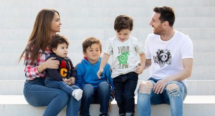 Puro amor: Antonella Roccuzzo y Messi le dieron una enorme felicidad a Thiago, Mateo y Ciro