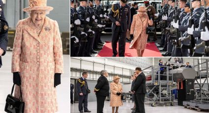 Fotos y video. La Reina Isabel reaparece en público después de la salida de los Duques de Sussex