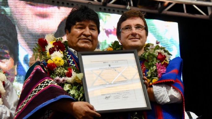 Reconocimiento y fiesta para Evo Morales: el intendente de Morón lo nombró visitante ilustre