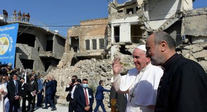 El papa Francisco caminó sobre las ruinas de Mosul, cuna del Estado Islámico