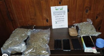 Gendarmería secuestró en Villa La Angostura más de un kilo de marihuana y cocaína