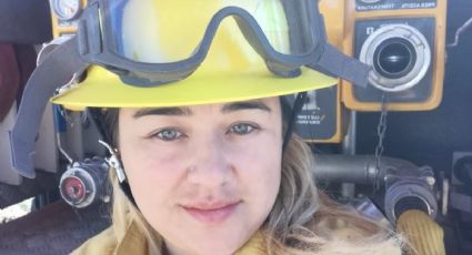La bombera de Villa Pehuenia que combatió un incendio en las entrañas de una Araucaria