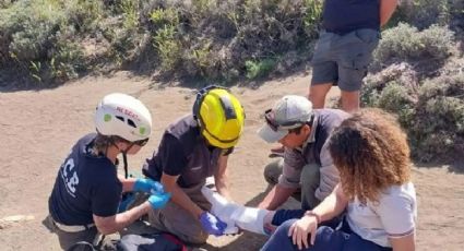 Una adolescente se accidentó en el Mirador Bandurrias y fue rescatada por brigadistas