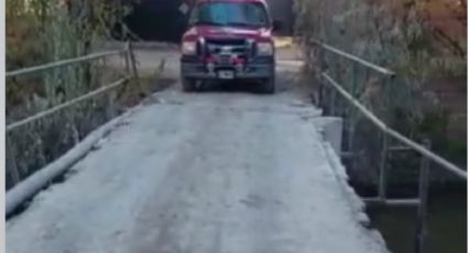 Bomberos denunció el pésimo estado de un puente sobre el río Neuquén