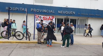 Trabajadores de vigilancia de hospitales cortaron el tránsito frente al Castro Rendón