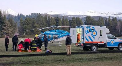 Una esquiadora se accidentó en el Cerro Chapelco y fue rescatada en helicóptero