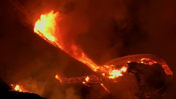 Hipnóticas imágenes de la erupción del volcán Kilauea, en Hawaii