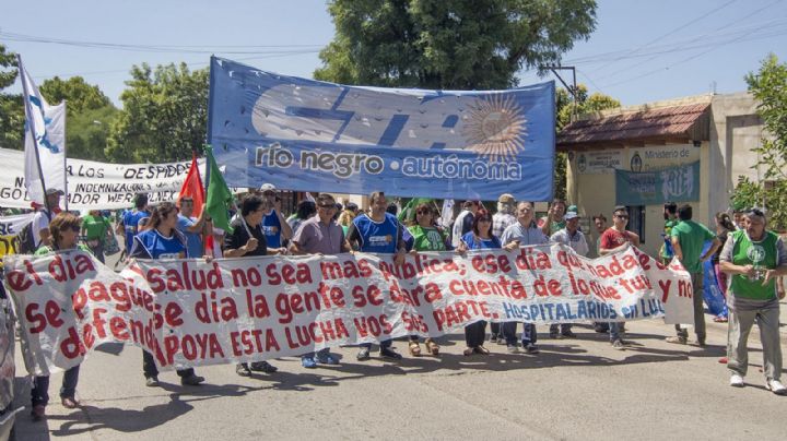 Marcha de la CTA Autónoma: exigen la reapertura del paso a Chubut