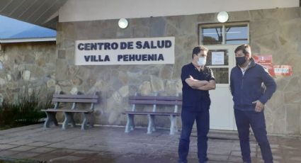 El intendente de Villa Pehuenia Moquehue recorrió obras en el Centro de Salud