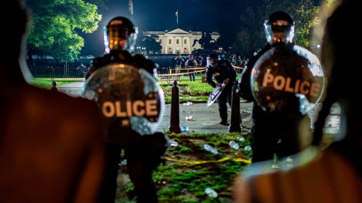 Crisis en Estados Unidos: violentas manifestaciones frente a la Casa Blanca