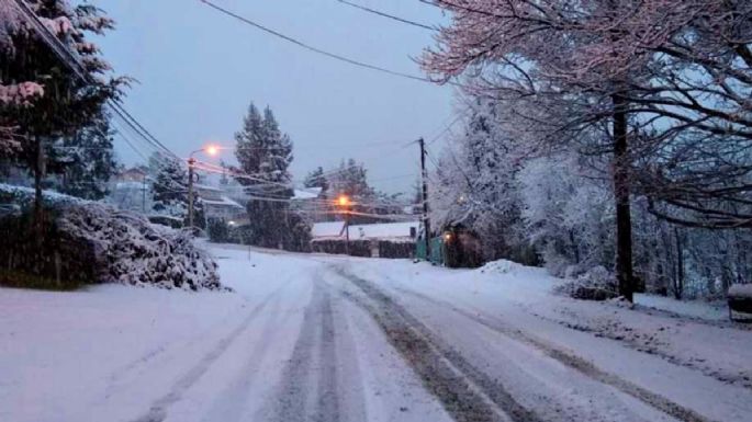 Nieve en la ruta 40: Vialidad recomienda extremo cuidado para transitar en la región
