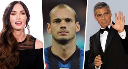 Wesley Sneijder confesó haber pasado una noche de fiesta con Megan Fox y George Clooney