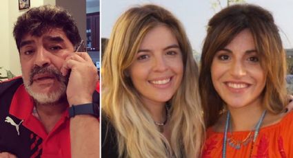 "Miren lo preso que estoy": el video de Diego Maradona para Dalma, Gianinna y Fernando Burlando