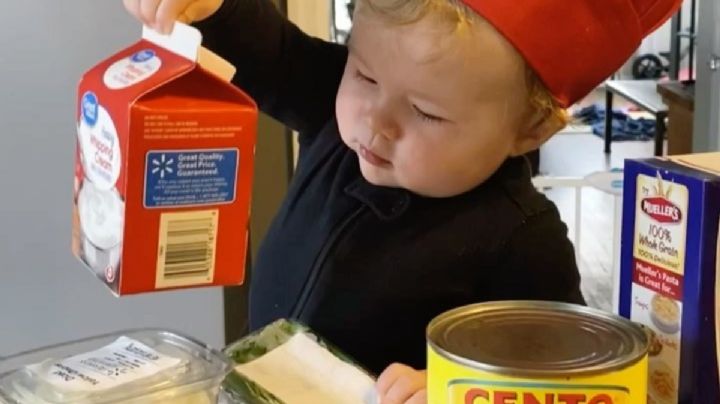 Las recetas del bebé chef son un éxito y hasta ya tiene su marca de ropa