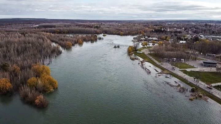El lunes se registrará un aumento de caudal del río Limay