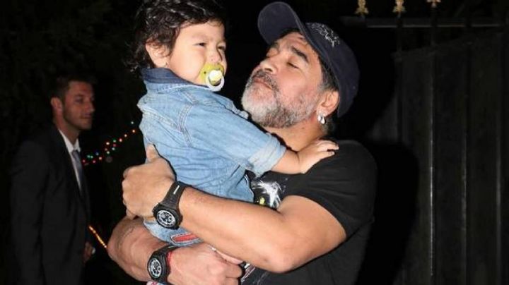 El reencuentro más esperado: Maradona y Dieguito Fernando pasaron una tarde sin precedentes