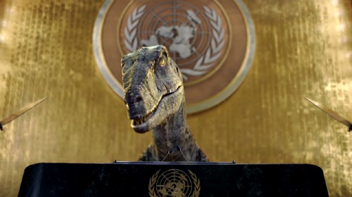 "No elijan la extinción": un dinosaurio lanza una alerta en un video de la ONU antes de la COP26