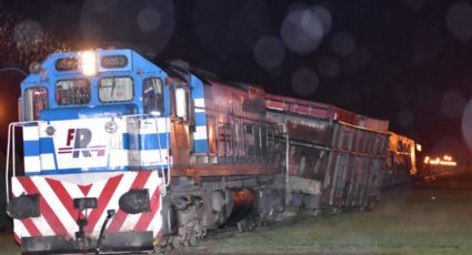 Impresionante: descarriló tren carguero en Ingeniero Huergo
