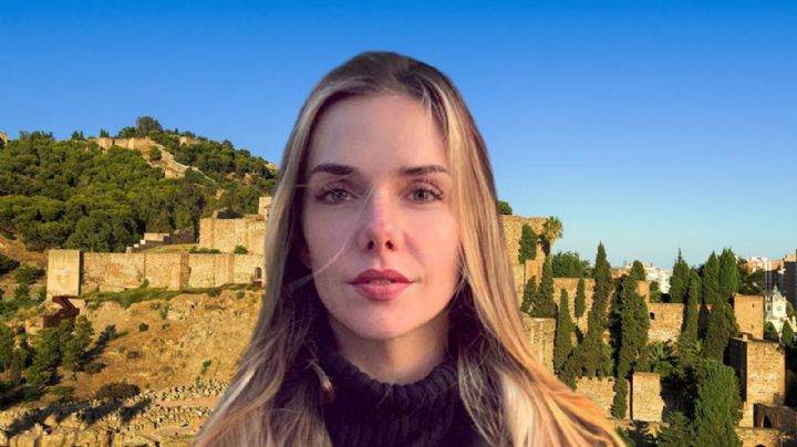 Embarazada y divertida: Julieta Nair Calvo recorrió los lugares más atractivos de Málaga