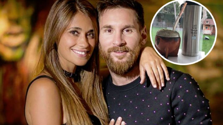 Por encargo y personalizados: Leo Messi y Antonela Roccuzzo presumen de sus equipos de mate