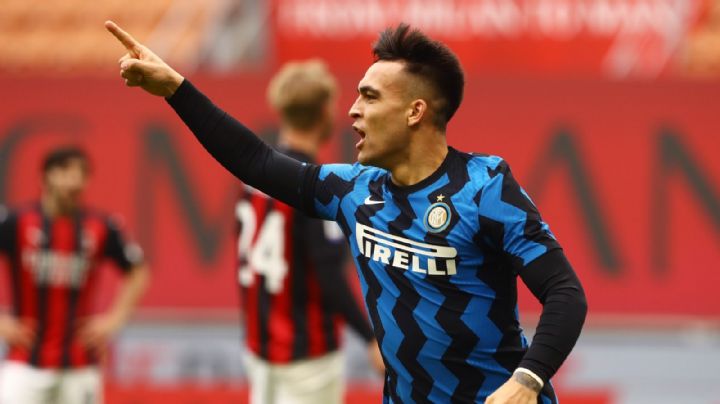 Lautaro Martínez: tremenda figura en la goleada de Inter al Milan en el clásico