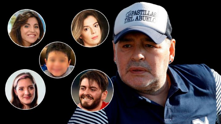 Tras años de pelea, todos los hijos de Diego Maradona se reunieron: los motivos