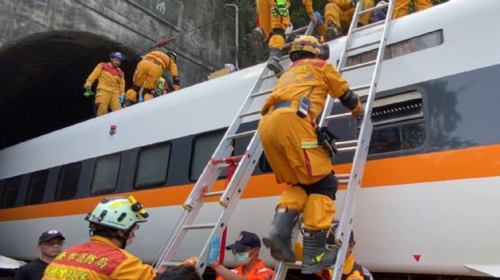 ﻿Brutal choque de trenes en Taiwán deja decenas de fallecidos y heridos