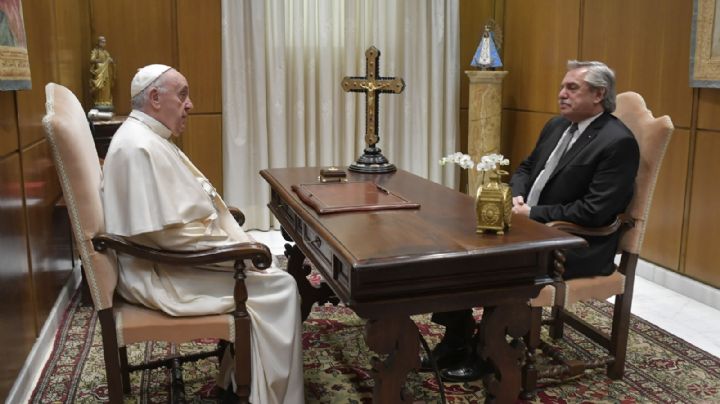 Alberto Fernández se reunió a solas con el papa Francisco