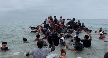 Caos en Ceuta: miles de migrantes cruzan la frontera de Marruecos hacia España