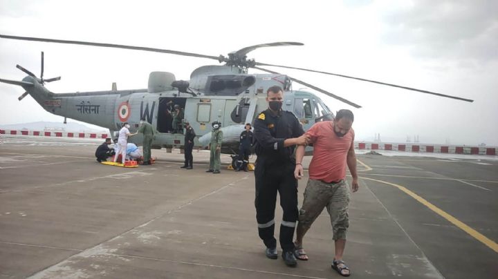 India rescata con vida a 146 personas que naufragaron por el ciclón Tauktae