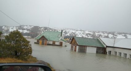Copahue: se inundaron las termas por fuertes lluvias