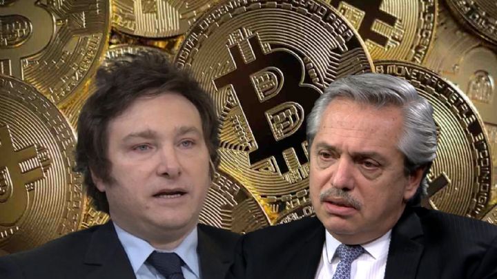 Javier Milei cruzó a Alberto Fernández por sus dichos sobre la aplicación del Bitcoin en el país
