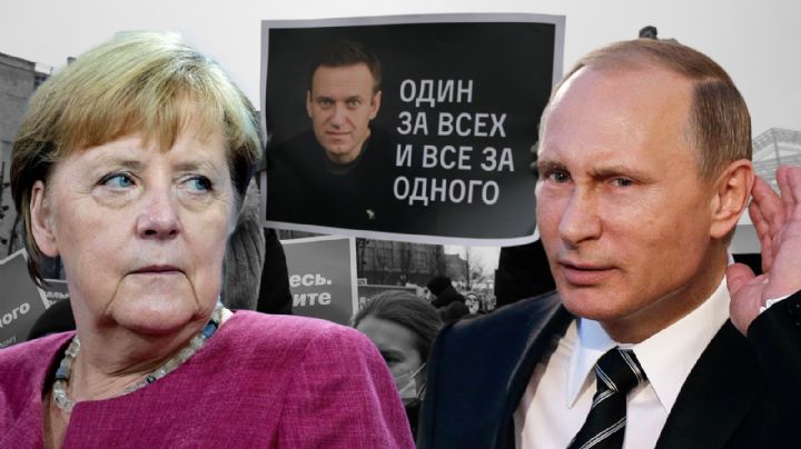 Angela Merkel abogó por la liberación del opositor Alexei Navalny en su reunión con Putin