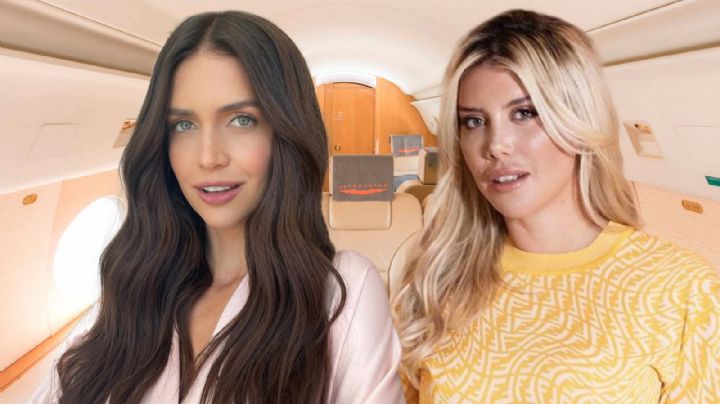 Lujos por doquier: el exclusivo jet privado en el que Zaira y Wanda Nara viajaron de París a Milán