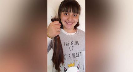 El tierno acto de una niña: dejó crecer su cabello para donarlo a pacientes con cáncer
