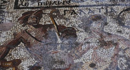 Encontraron un extraño mosaico romano de 1600 años en Siria