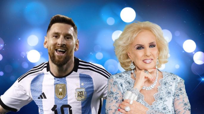 Gracias a Messi: el exclusivo regalo que recibió Mirtha Legrand y pondrá en subasta