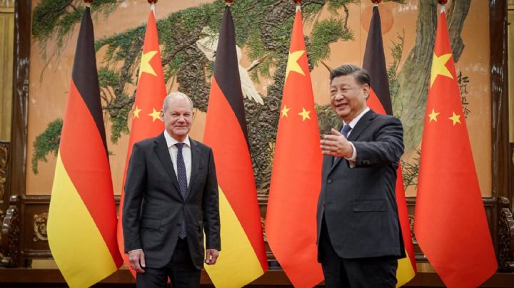Qué le dijo el canciller de Alemania a Xi Jinping en su visita a China
