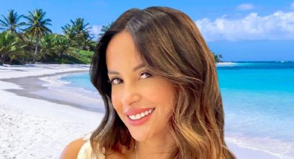 "En el paraíso": Lourdes Sánchez disfrutó de las playas y el mar de Punta Cana