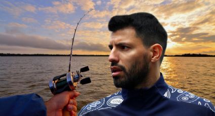 Un paseo bien "argento": Kun Agüero viajó a Corrientes y practicó la pesca deportiva