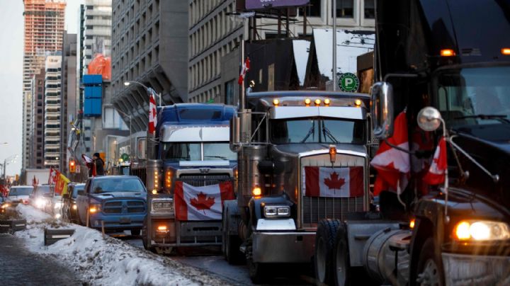 Crece la tensión en Canadá por las protestas de camioneros antivacunas: Ottawa pidió refuerzos