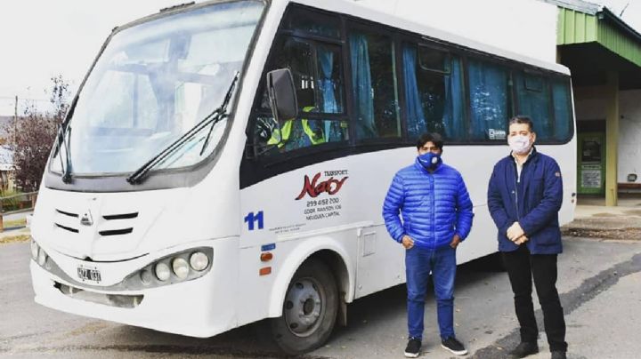 Aluminé inauguró un servicio de transporte hasta Ruca Choroy