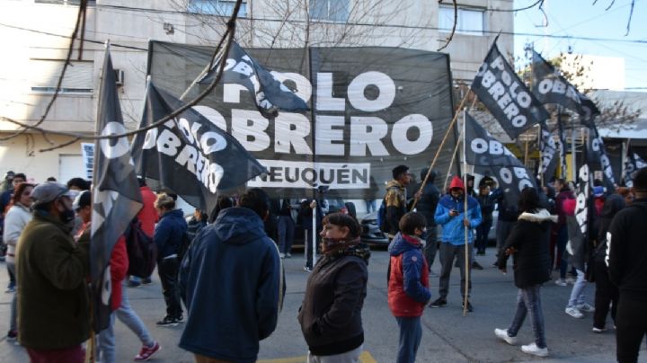 El Polo Obrero protestó frente a la ANSES por el bono del Gobierno