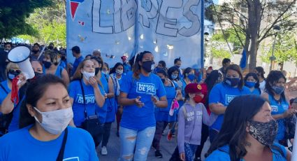 Barrios de Pie se manifiesta en Casa de Gobierno y organiza un "garrafazo"
