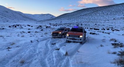 Protección Civil trabaja en la zona Andina por la nevada