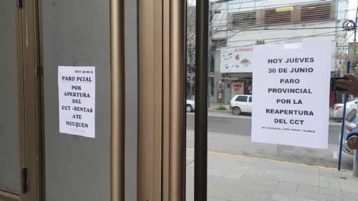 Sin atención en Rentas por paro provincial de ATE