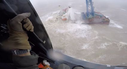 Un tifón partió en dos un barco cerca de Hong Kong: hay casi 30 desaparecidos