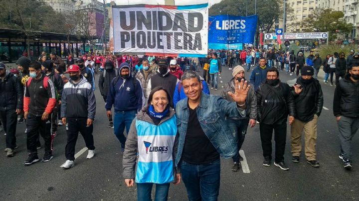 Jesús Escobar marchó en Buenos Aires para exigir un aumento del Salario Mínimo, Vital y Móvil