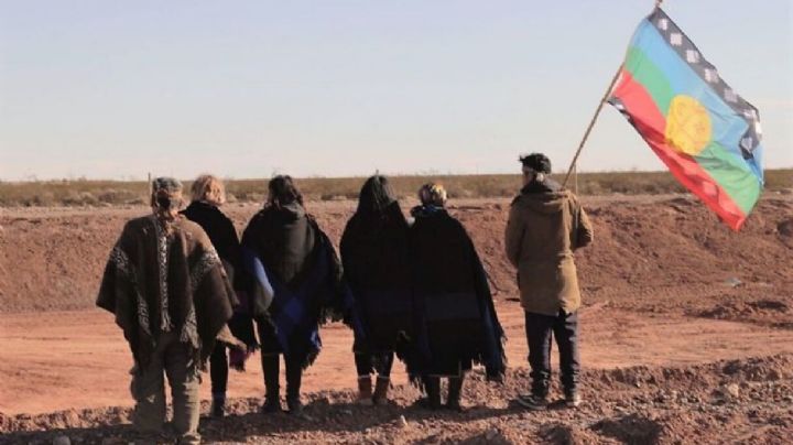 Comunidad mapuche Purrán protesta en Loma Negra